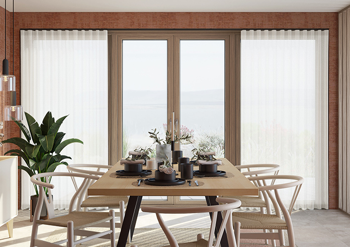 Gemstone Voile, White - Made to Measure Curtains - Image 3